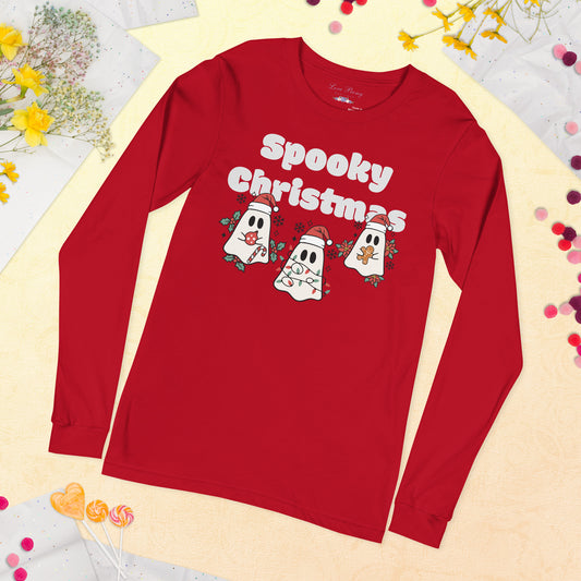 Spooky Christmas Long Sleeve Tee - Unisex